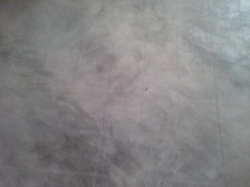 the floor! smooth concrete with pretty lines on it (not a great picture, mind you)