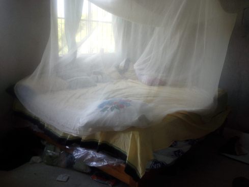 our bed, a wedding gift from Nery (Conan's b.f.f.)