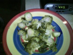 Brussel sprouts to my heart's content! 