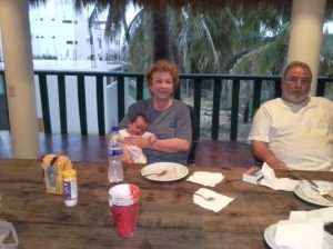 More grandparent loving, with Gamma and Paw Paw